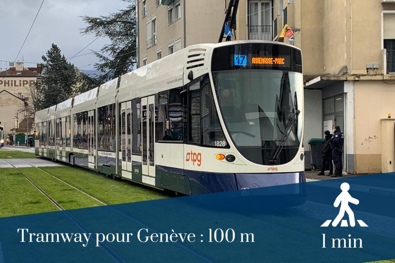 Homey Coloc Goodlife - Colocation Moderne - Chambres Privees - Wifi Et Netflix - Au Pied Du Tram Pour Geneve Ambilly Exterior photo